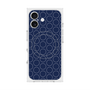 プレミアムスクエアケース with MagSafe［ Dot Circle - Navy ］