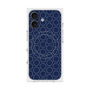 プレミアムスクエアケース with MagSafe［ Dot Circle - Navy ］
