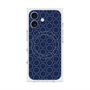 プレミアムスクエアケース with MagSafe［ Dot Circle - Navy ］