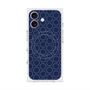 プレミアムスクエアケース with MagSafe［ Dot Circle - Navy ］
