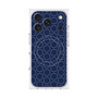 プレミアムスクエアケース with MagSafe［ Dot Circle - Navy ］