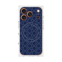 プレミアムスクエアケース with MagSafe［ Dot Circle - Navy ］