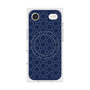 プレミアムスクエアケース with MagSafe［ Dot Circle - Navy ］