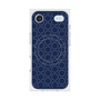プレミアムスクエアケース with MagSafe［ Dot Circle - Navy ］