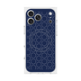 プレミアムスクエアケース with MagSafe［ Dot Circle - Navy ］