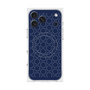 プレミアムスクエアケース with MagSafe［ Dot Circle - Navy ］