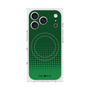 プレミアムスクエアケース with MagSafe［ Dot Gradation - Green ］