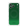 プレミアムスクエアケース with MagSafe［ Dot Gradation - Green ］