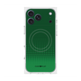 プレミアムスクエアケース with MagSafe［ Dot Gradation - Green ］