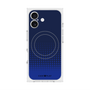 プレミアムスクエアケース with MagSafe［ Dot Gradation - Blue ］