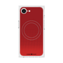 プレミアムスクエアケース with MagSafe［ Dot Gradation - Red ］