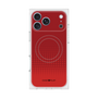 プレミアムスクエアケース with MagSafe［ Dot Gradation - Red ］