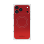 プレミアムスクエアケース with MagSafe［ Dot Gradation - Red ］