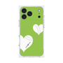 プレミアムスクエアケース with MagSafe［ Two Hearts - Green ］