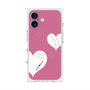 プレミアムスクエアケース with MagSafe［ Two Hearts - Pink ］