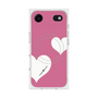 プレミアムスクエアケース with MagSafe［ Two Hearts - Pink ］