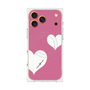 プレミアムスクエアケース with MagSafe［ Two Hearts - Pink ］
