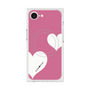 プレミアムスクエアケース with MagSafe［ Two Hearts - Pink ］