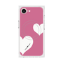 プレミアムスクエアケース with MagSafe［ Two Hearts - Pink ］