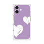 プレミアムスクエアケース with MagSafe［ Two Hearts - Purple ］