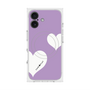 プレミアムスクエアケース with MagSafe［ Two Hearts - Purple ］