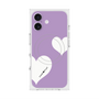 プレミアムスクエアケース with MagSafe［ Two Hearts - Purple ］