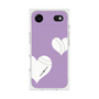 プレミアムスクエアケース with MagSafe［ Two Hearts - Purple ］
