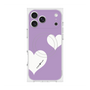 プレミアムスクエアケース with MagSafe［ Two Hearts - Purple ］