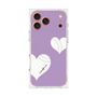 プレミアムスクエアケース with MagSafe［ Two Hearts - Purple ］