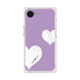 プレミアムスクエアケース with MagSafe［ Two Hearts - Purple ］