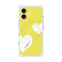 プレミアムスクエアケース with MagSafe［ Two Hearts - Yellow ］
