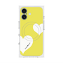 プレミアムスクエアケース with MagSafe［ Two Hearts - Yellow ］