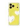 プレミアムスクエアケース with MagSafe［ Two Hearts - Yellow ］