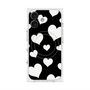 プレミアムスクエアケース with MagSafe［ Dot Hearts - Black ］