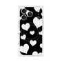 プレミアムスクエアケース with MagSafe［ Dot Hearts - Black ］