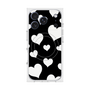 プレミアムスクエアケース with MagSafe［ Dot Hearts - Black ］