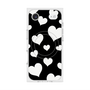 プレミアムスクエアケース with MagSafe［ Dot Hearts - Black ］