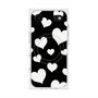 プレミアムスクエアケース with MagSafe［ Dot Hearts - Black ］