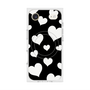 プレミアムスクエアケース with MagSafe［ Dot Hearts - Black ］