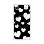 プレミアムスクエアケース with MagSafe［ Dot Hearts - Black ］