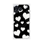プレミアムスクエアケース with MagSafe［ Dot Hearts - Black ］