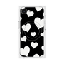 プレミアムスクエアケース with MagSafe［ Dot Hearts - Black ］