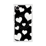 プレミアムスクエアケース with MagSafe［ Dot Hearts - Black ］
