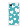 プレミアムスクエアケース with MagSafe［ Dot Hearts - Blue ］