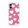 プレミアムスクエアケース with MagSafe［ Dot Hearts - Pink ］