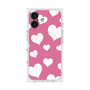 プレミアムスクエアケース with MagSafe［ Dot Hearts - Pink ］
