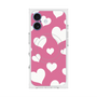 プレミアムスクエアケース with MagSafe［ Dot Hearts - Pink ］