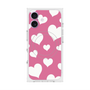 プレミアムスクエアケース with MagSafe［ Dot Hearts - Pink ］