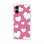 プレミアムスクエアケース with MagSafe［ Dot Hearts - Pink ］