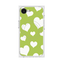プレミアムスクエアケース with MagSafe［ Dot Hearts - Green ］